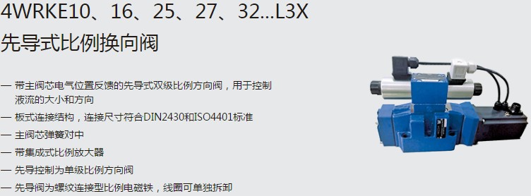 SHLIXIN上海立新4WRKE10、16、25、27、32...L3X先導(dǎo)式比例換向閥